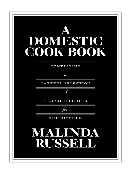 Title details for Domestic Cook Book by Malinda Russell - Available